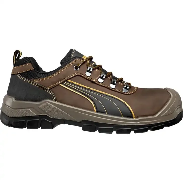 Puma SIERRA NEVADA LOW robuster Sicherheitsschuh S3 braun/grau Gr. 45