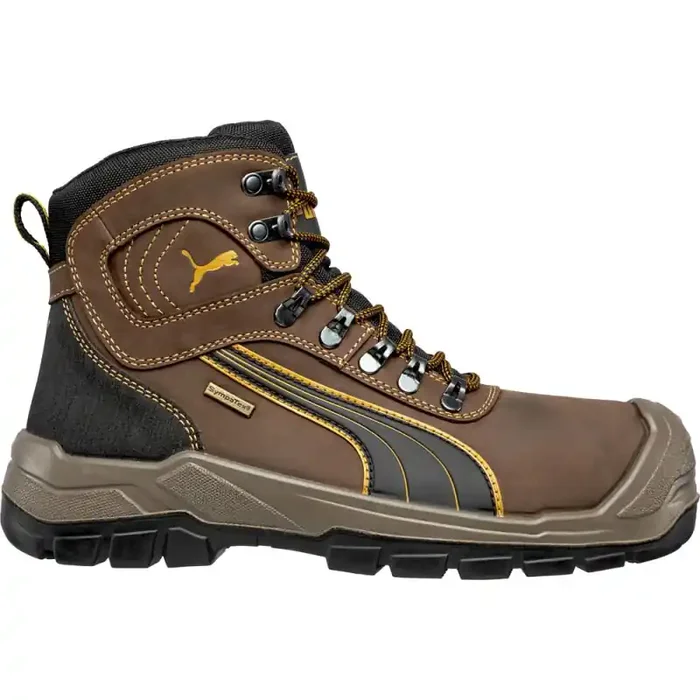 Puma SIERRA NEVADA MID robuster hoher Sicherheitsschuh S3 braun/grau Gr. 41