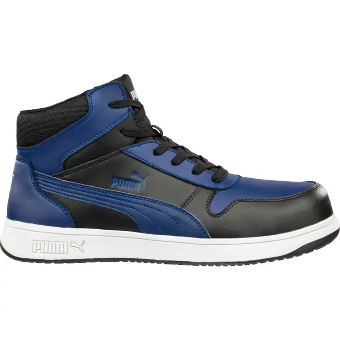 Puma sportlicher Sicherheitsschuh FRONTCOURT MID S3L ESD blau/schwarz Gr. 41