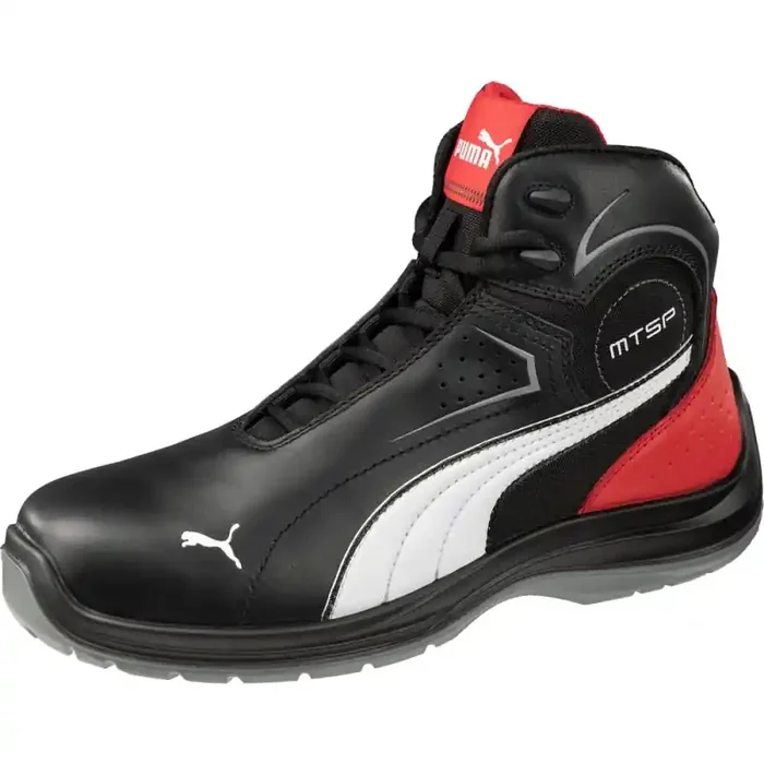 Puma TOURING BLACK MID bequemer hoher Sicherheitsschuh S3 schwarz Gr. 36