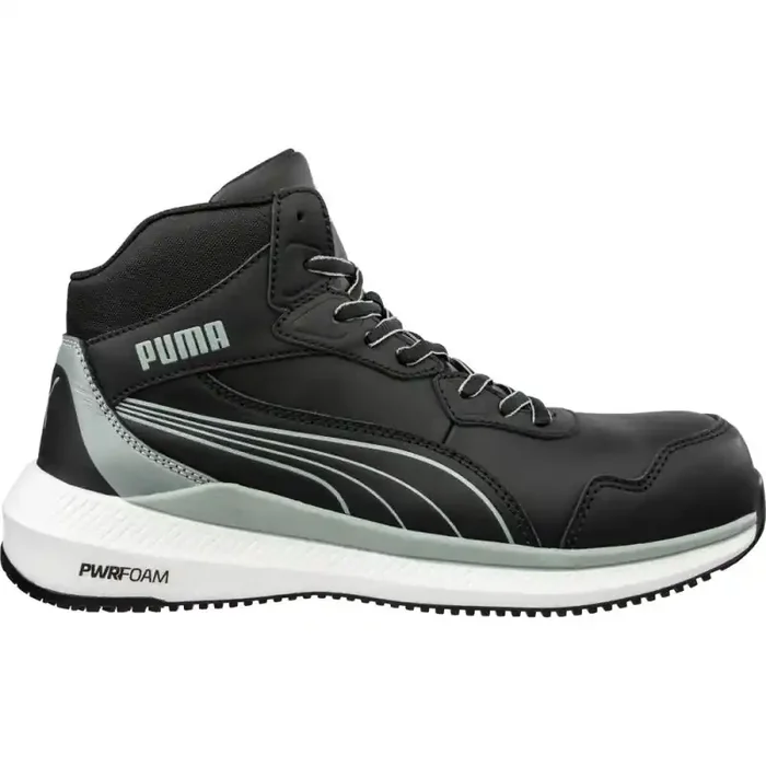 Puma ZOOM BLACK MID S3S ESD hoher ultrasportlicher Sicherheitsschuh schwarz 46
