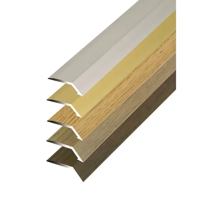quickFIX Boden Rampenprofil zum Kleben 90 x 3,15 x 0,8 cm aus eloxiertem Aluminium