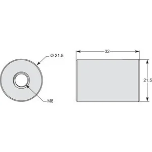 Schneider Electric Zylinder Ø 85mm METSECT5CYL1