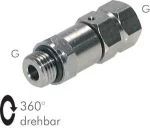 Schnell-Drehverschraubungen, Messing vernickelt, bis 1500 min-1, alle Größen