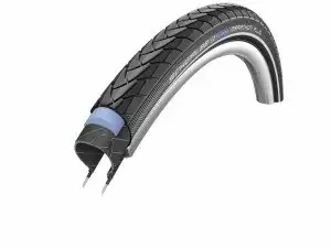 SCHWALBE Marathon Plus (40-622) Set 2 x Fahrradreifen für Trekking- Crossbike + 2 x Schläuche AV 17 mit Autoventil