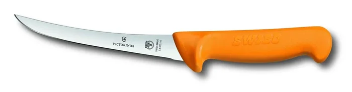 Swibo, Ausbeinmesser, 16cm, gerade, orange, SB-Hülle