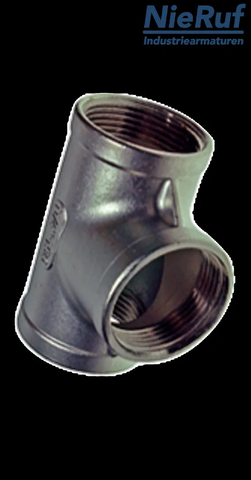 T-Stück 1/2″ Zoll NPT Edelstahl 316 90° Winkel IG