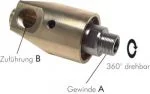 Universal-Drehdurchführungen, Edelstahl, bis 3500 U/min., bis 50 bar, alle Größen