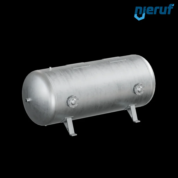 Vakuumbehaelter BE03 1000 Liter liegend, -1-3 bar, Stahl feuerverzinkt