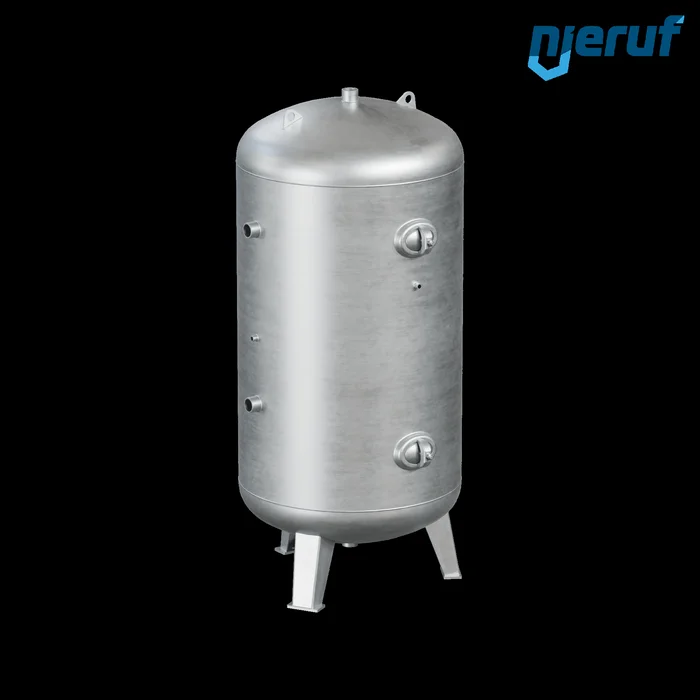 Vakuumbehaelter BE03 1500 Liter stehend, -1-3 bar, Stahl feuerverzinkt