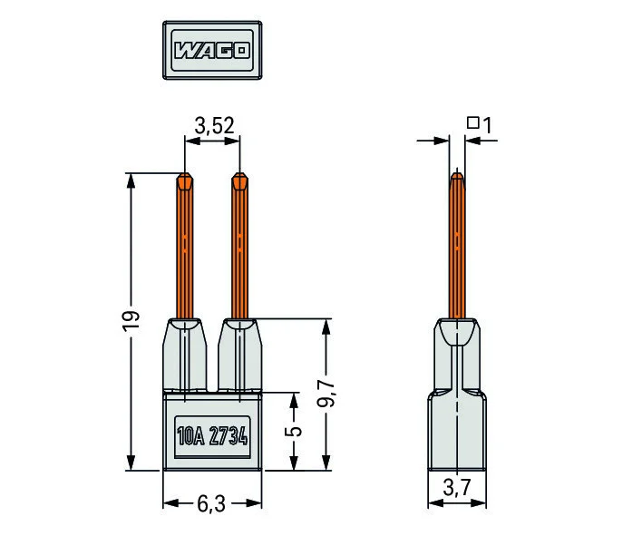 WAGO Brückerfür 2734-402