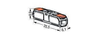 WAGO Durchgangsverbinder 221-2411