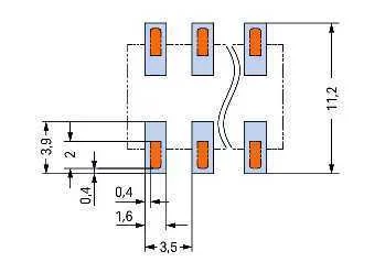 WAGO SMD-LeiterplattenklemmeDrücker15 2086-1105/700-000/997-605