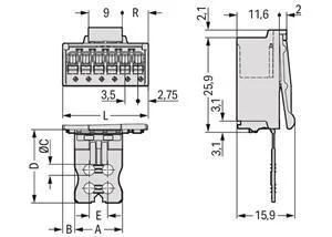 WAGO Stiftleiste 2091-1503/002-000