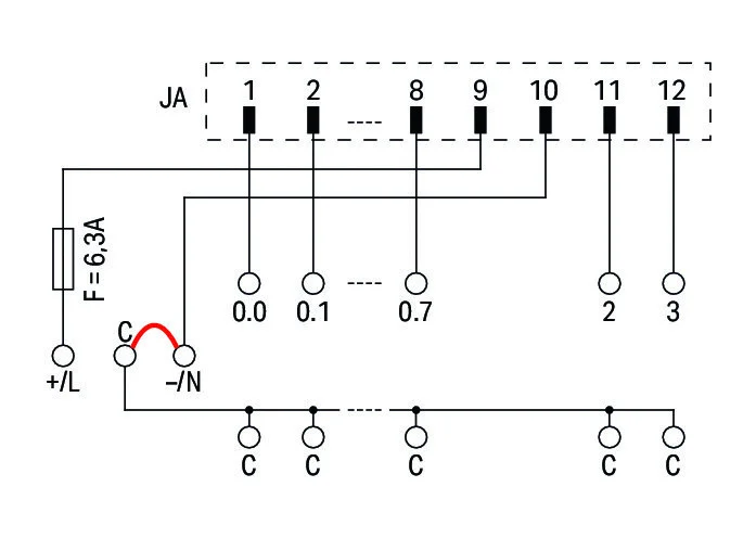 WAGO Systemverkabelungfür 704-3003