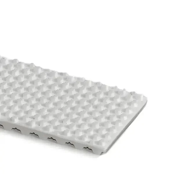 Zahnriemen 75-AT5-offen-Stahl mit PVC Noppen weiß FDA